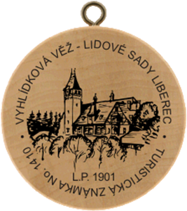 Vyhlídková věž - Lidové sady Liberec l.p. 1901