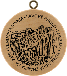 Venušina sopka, Lávový proud u Meziny