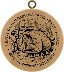 Žulový balvan Ďáblova prdel, Česká Kanada